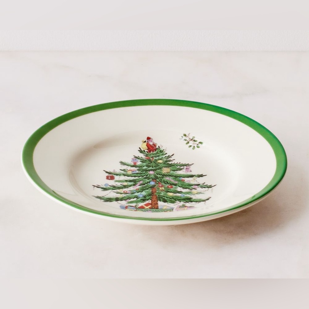 Spode Christmas Tree Dinnerware 4-Piece Plate Setting NEW in Box - Picture 4 of 11